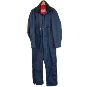 Vintage Walls Blizzard Pruf Coveralls Insulated Blue Size L/XL **